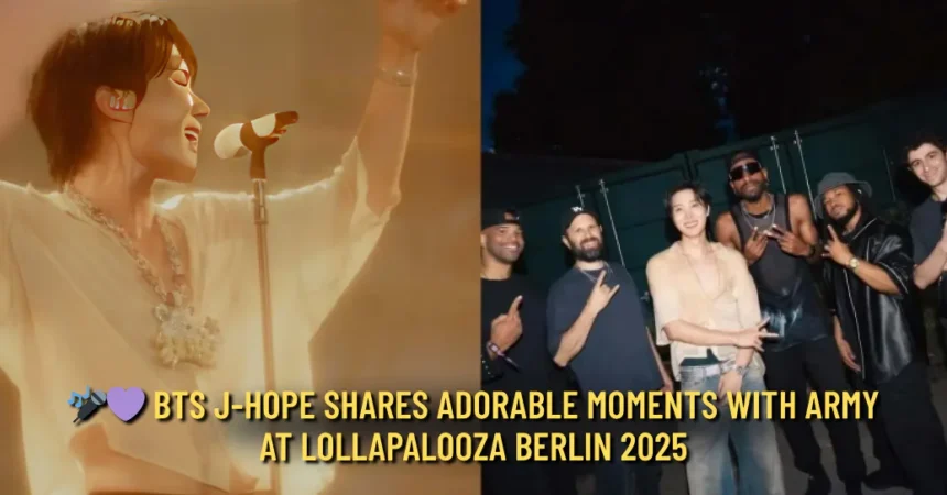 BTS J-Hope Shares Adorable Moments with ARMY at Lollapalooza Berlin 2025