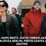 BTS J-Hope Meets Justin Timberlake at Lollapalooza Berlin; Photo Leaves ARMYs Excited
