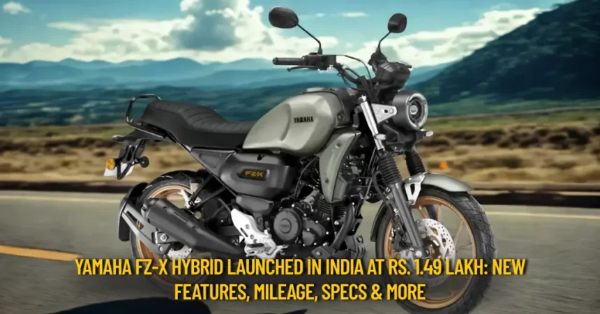Yamaha FZ-X Hybrid TFT display